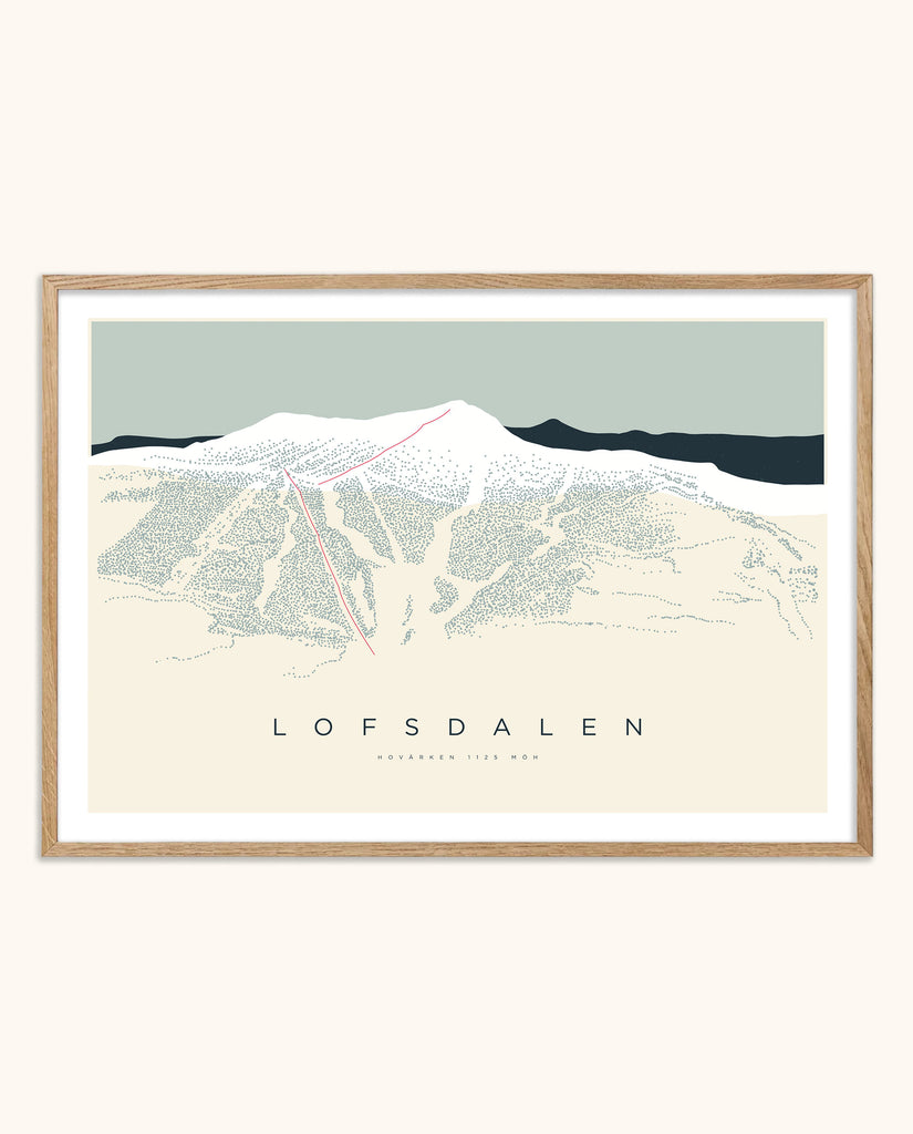 Lofsdalen poster - Fjällbjörk - Fjelltopp
