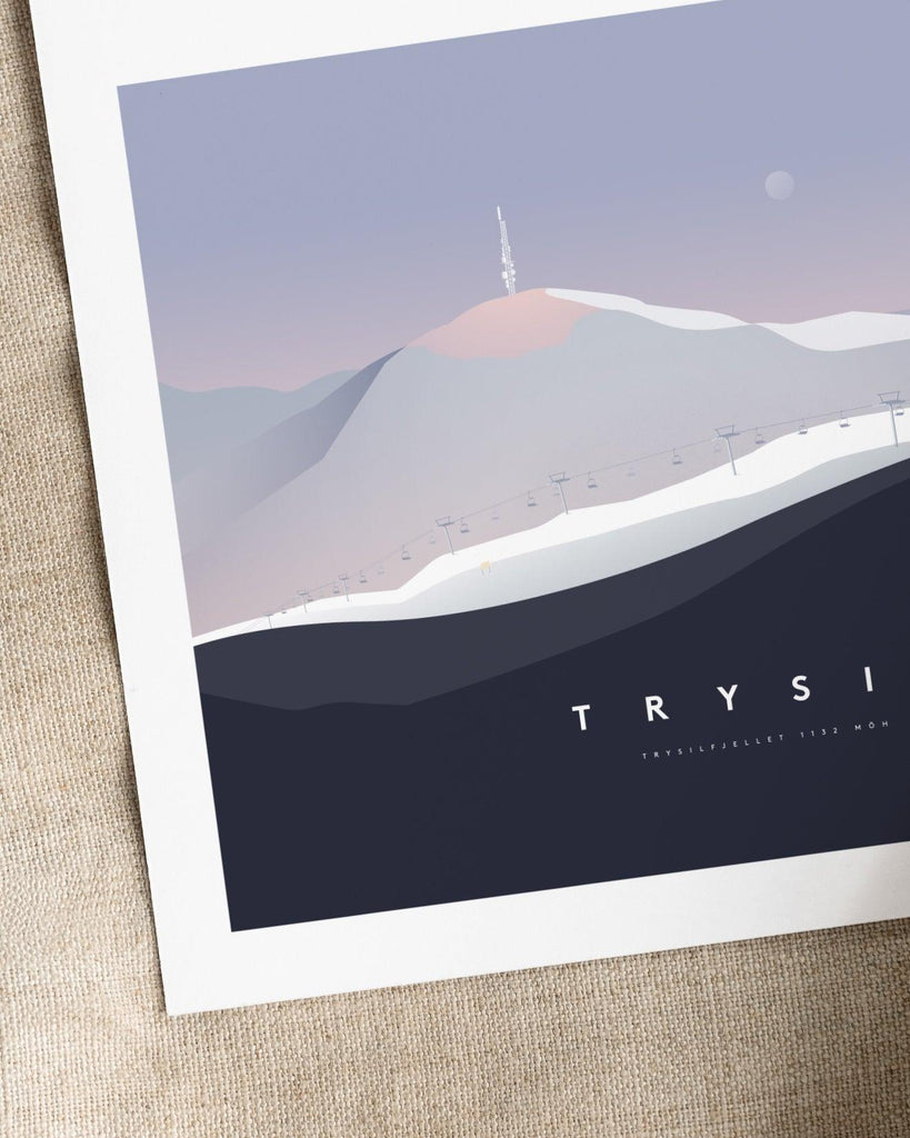 Trysil poster - Frost No.2 - Fjelltopp